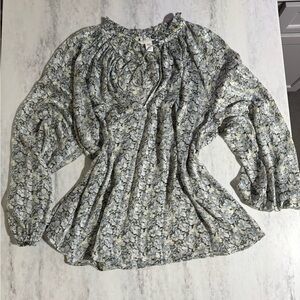 H&M Blue Floral Women's Blouse